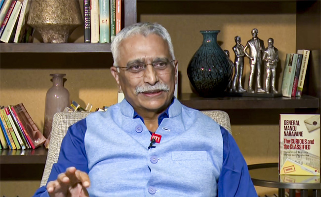 Ex-army chief Naravane backs RSS leader's remarks on dialogue with Pakistan